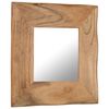 vidaXL Cosmetic Mirror 50x50 cm Solid Acacia Wood