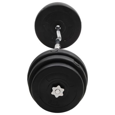 vidaXL Curl Barbell with Plates 90 kg