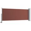 vidaXL Patio Retractable Side Awning 100x300 cm Brown