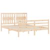 vidaXL Bed Frame without Mattress King Size Solid Wood