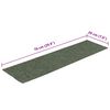 vidaXL Stair Mats Self-adhesive 15 pcs 76x20 cm Green Rectangular