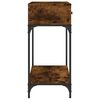 vidaXL Console Table Smoked Oak 100x34.5x75 cm Engineered Wood