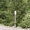 vidaXL Bollard Light with Outlet 80 cm Stainless Steel IP44