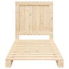 vidaXL Bed Frame without Mattress with Headboard 90x200 cm Solid Wood