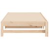 vidaXL Pull-out Day Bed without Mattress 2x(75x190) cm Solid Wood Pine