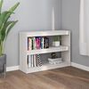 vidaXL Book Cabinet Room Divider White 100x30x71.5 cm Pinewood
