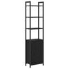 vidaXL Book Cabinet 6-Tier 40 x 24 x 161 cm Engineered Wood Black Oak