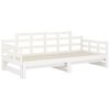 vidaXL Pull-out Day Bed without Mattress White 2x(90x190) cm