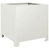 vidaXL Garden Planter White 40x40x40 cm Steel