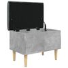 vidaXL Storage Bench Concrete Grey 62x42x46 cm Engineered Wood