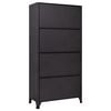 vidaXL Locker Cabinet Anthracite 90x40x180 cm Steel
