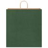 vidaXL Paper Bags 50 pcs with Handles Green 45x17x48 cm