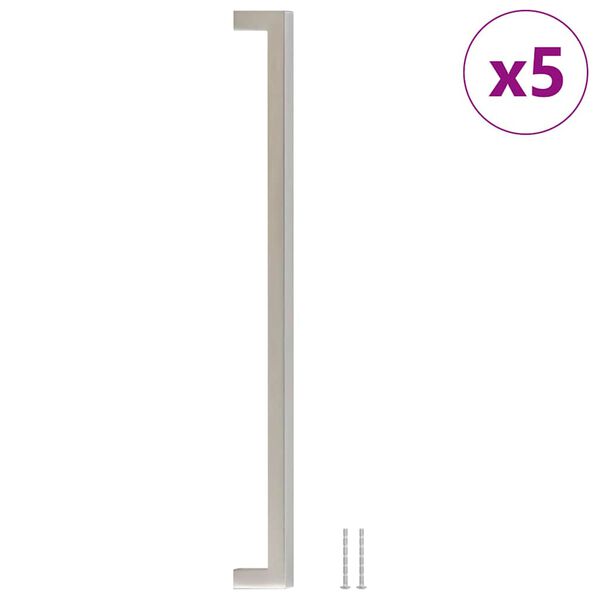 vidaXL Cabinet Handles 5 pcs Silver 320 mm Stainless Steel