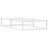 vidaXL Bed Frame without Mattress White 90x200 cm Metal
