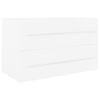 vidaXL Sink Cabinet with Built-in Basin White Engineered Wood