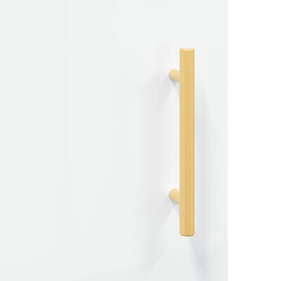vidaXL Highboard High Gloss White 69.5x34x180 cm Engineered Wood