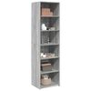 vidaXL Highboard Grey Sonoma 50x41x185 cm Engineered Wood