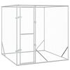 vidaXL Outdoor Dog Kennel Silver 2x2x2 m Galvanised Steel
