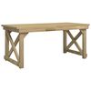 vidaXL 3 Piece Garden Dining Set Impregnated Solid Wood Pine