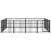 vidaXL Outdoor Dog Kennel Steel 11.58 m&sup2;