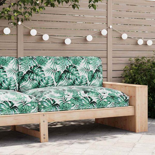 vidaXL Pallet Cushion for suitable for Seat Floral Leaf pattern