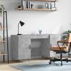 vidaXL Desk Concrete Grey 140x50x75 cm Engineered Wood