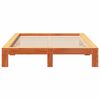 vidaXL Bed Frame without Mattress Wax Brown 140x200 cm Solid Wood Pine