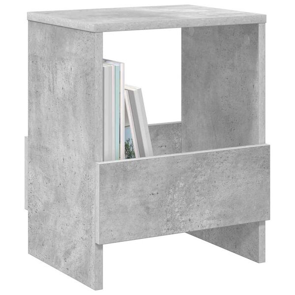 vidaXL Magazine Rack Concrete Grey 35 x 30 x 45 cm