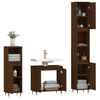 vidaXL 3 Piece Bathroom Cabinet Set Brown Oak Engineered Wood