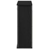vidaXL Bathroom Wall Cabinet with Mirror Black Oak 60x21x60 cm
