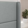 vidaXL Headboard Ear Light grey 80 x 16 x 4 cm Fabric