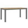 vidaXL Dining Table PANAMA Grey 160x80x75 cm Solid Wood Pine