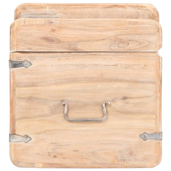 vidaXL Chest 40x40x40 cm Solid Acacia Wood
