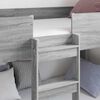 vidaXL Bunk Bed for Kids Grey Sonoma 100 x 200 cm Engineered Wood