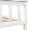 vidaXL Bed Frame without Mattress White Solid Pine Wood 180x200 cm Super King