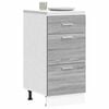 vidaXL Bottom Cabinet Lyon Grey Sonoma 40x46x81.5 cm Engineered Wood