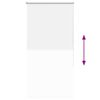 vidaXL Roller Blind Blackout White 85x130 cm Fabric Width 80.7 cm Polyester