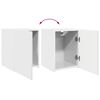 vidaXL TV Cabinet Set 4 pcs High Gloss White Engineered Wood