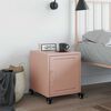 vidaXL Bedside Cabinet Pink 36x38.5x43.5 cm Steel