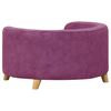 vidaXL Dog Sofa Burgundy 69x69x36 cm Plush
