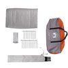 vidaXL Family Tent Cabin 6-Person Grey and Orange Waterproof
