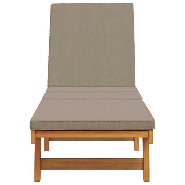 vidaXL Sun Lounger Reclining Brown 63 x 199 x 85cm Solid Acacia wood