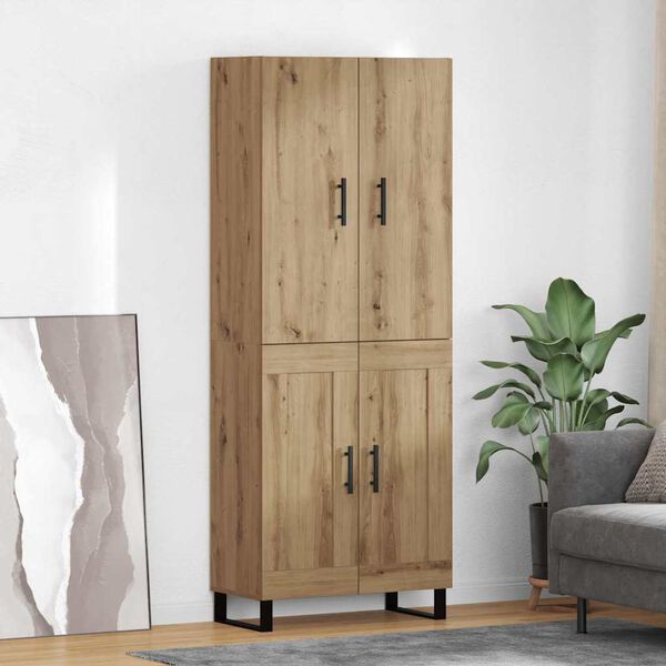 vidaXL Highboard 2 pcs Artisan Oak 69.5 x 34 x 180 cm