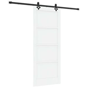 vidaXL Sliding Door ORKDAL 83 x 202 cm Solid Pine Wood White