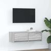 vidaXL TV Cabinet Grey Sonoma 80x31x25.5 cm Engineered Wood