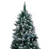 vidaXL Artificial Christmas Tree with Pine Cones and White Snow 180 cm