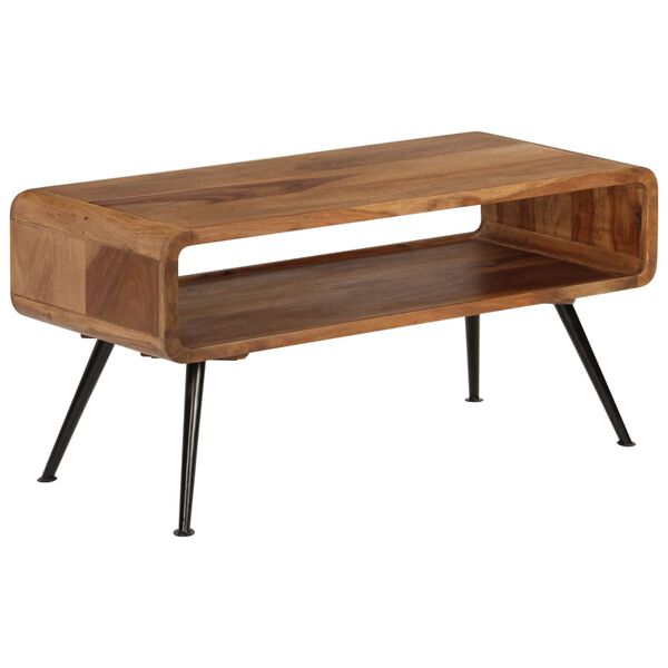 vidaXL Coffee Table Solid Acacia Wood 95x40x45 cm
