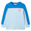 Kids' Sweatshirt Bright Blue and Light Blue 104
