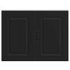 vidaXL Kitchen Wall Cabinet Kalmar Black Engineered Wood