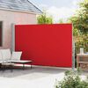 vidaXL Patio Retractable Side Awning 220x500 cm Red